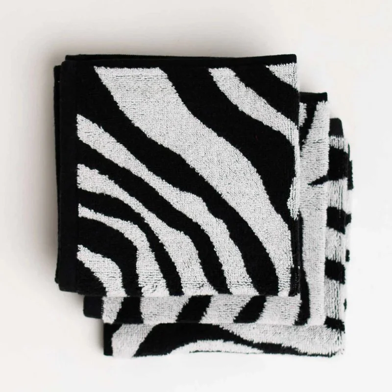 Wild Zebra face cloth 3 pack