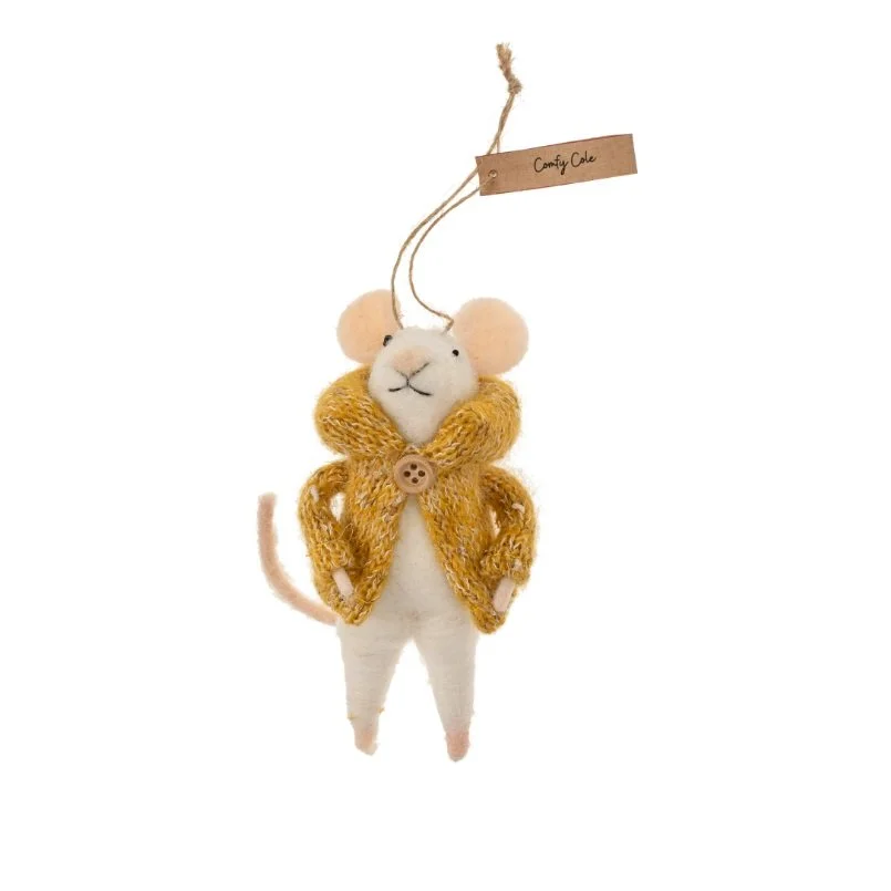 Comfy Cole Mouse Ornament