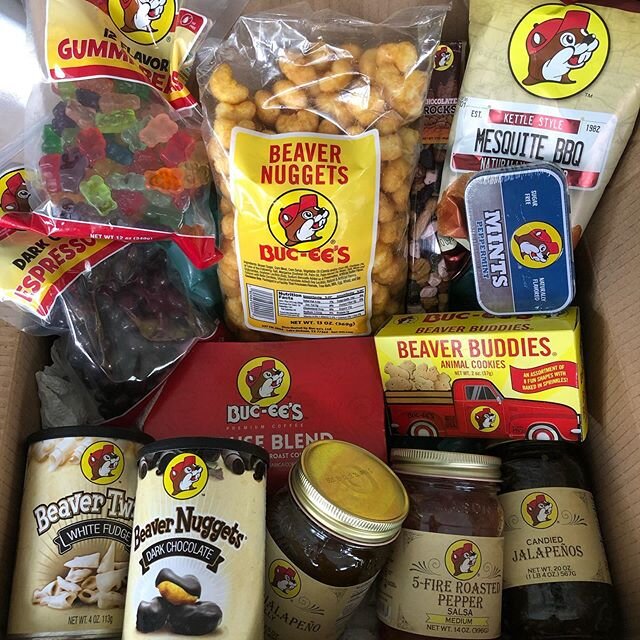 At just like that being quarantined isn&rsquo;t so bad......thank you @tricoast for the nice care package.  #bucees #texas #tricoastseniors #lonestar