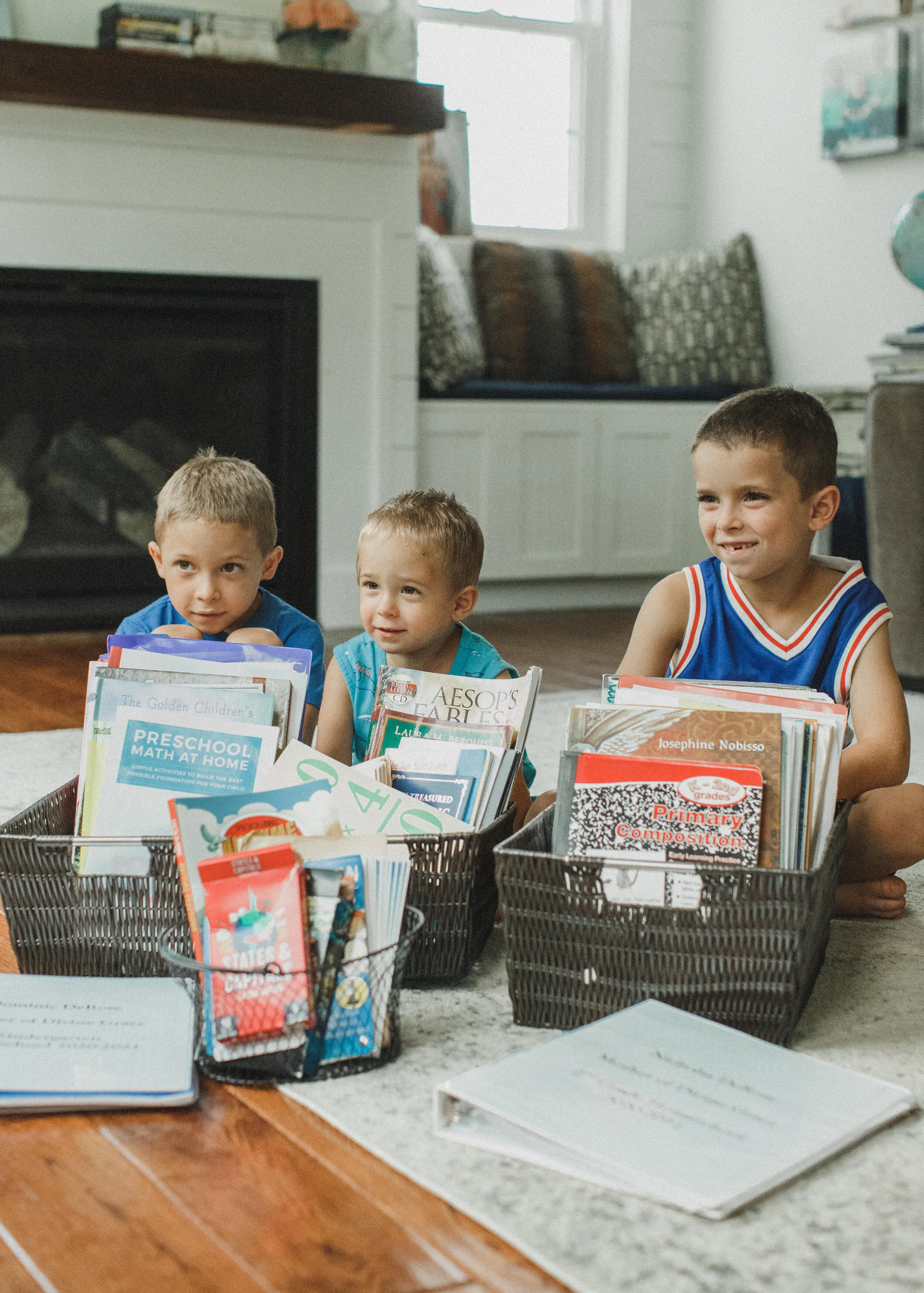 Using Book Baskets at Home! 