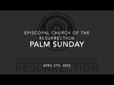 Palm Sunday Holy Week, 2020