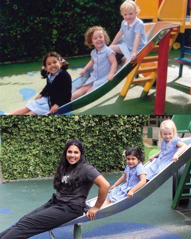 Such a delight to have @tash.arora back at Oakfield for her work experience! A lovely week reminiscing with all her Aunties and teaching the next generation of Oakfieldians! (Class of 2007) 💛 #oakfieldianforlife