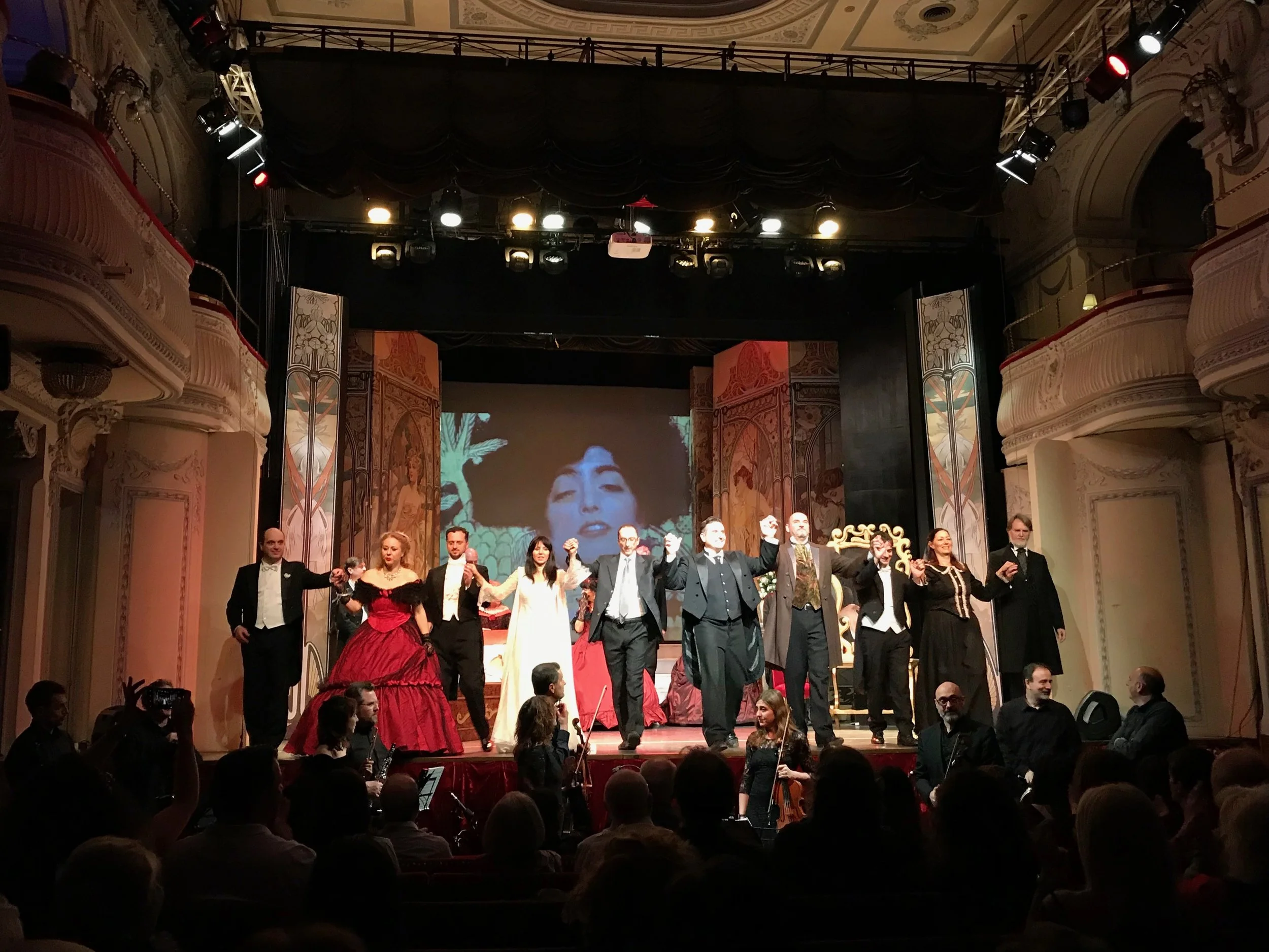 The fabulous cast of La Traviata in Rome