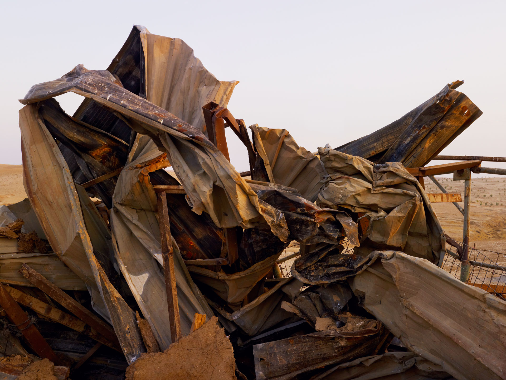 EL ARAQIB, BURNT STRUCTURE, 2010