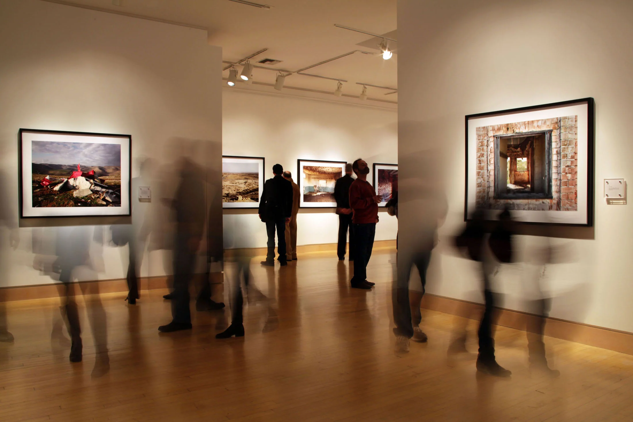 Several projects are available (framed and crated for shipping) for ready-made turnkey exhibitions. If interested, please contact the artist to view a selection of current availability.