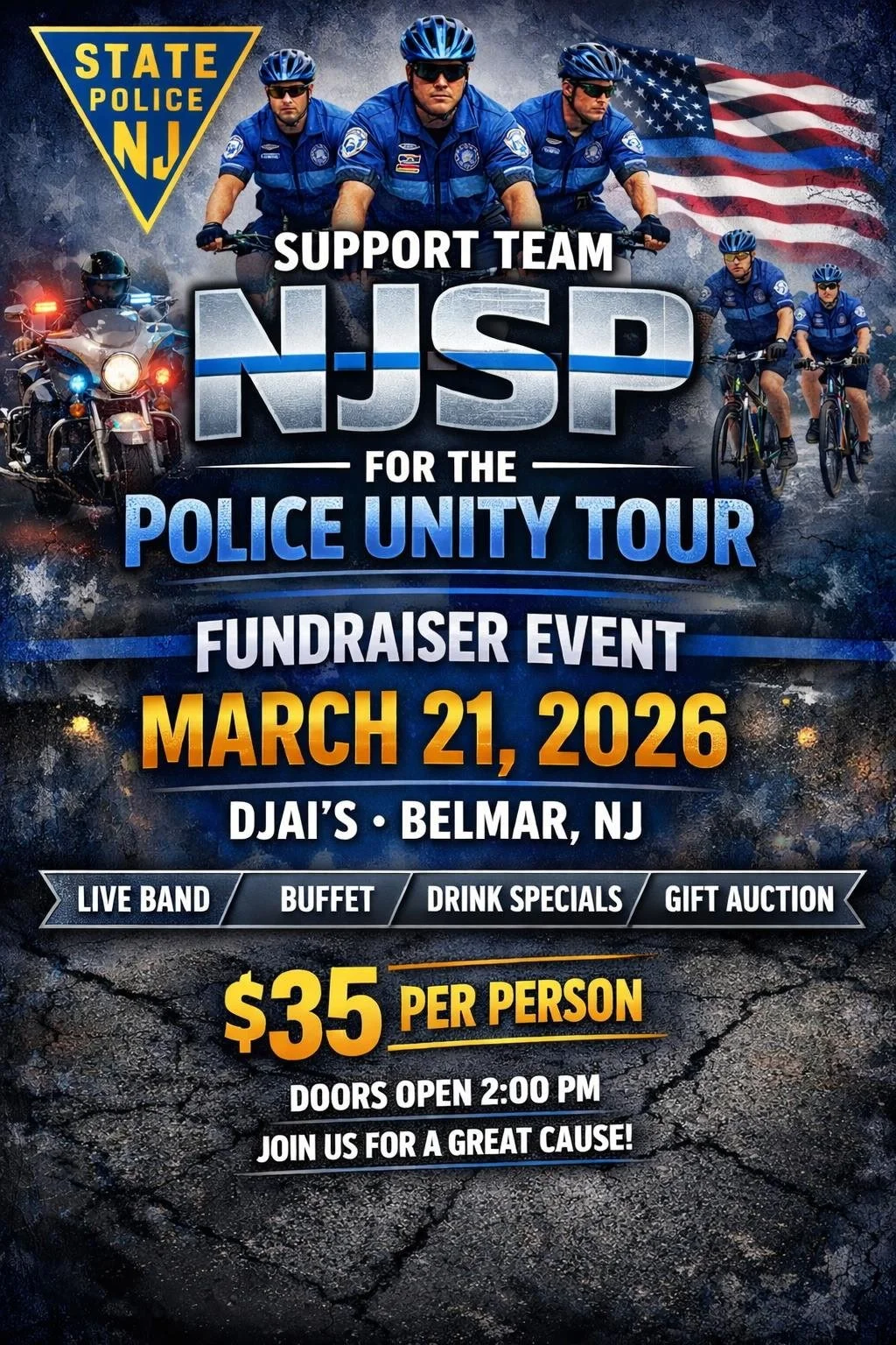 NJSP Police Unity Tour Fundraiser