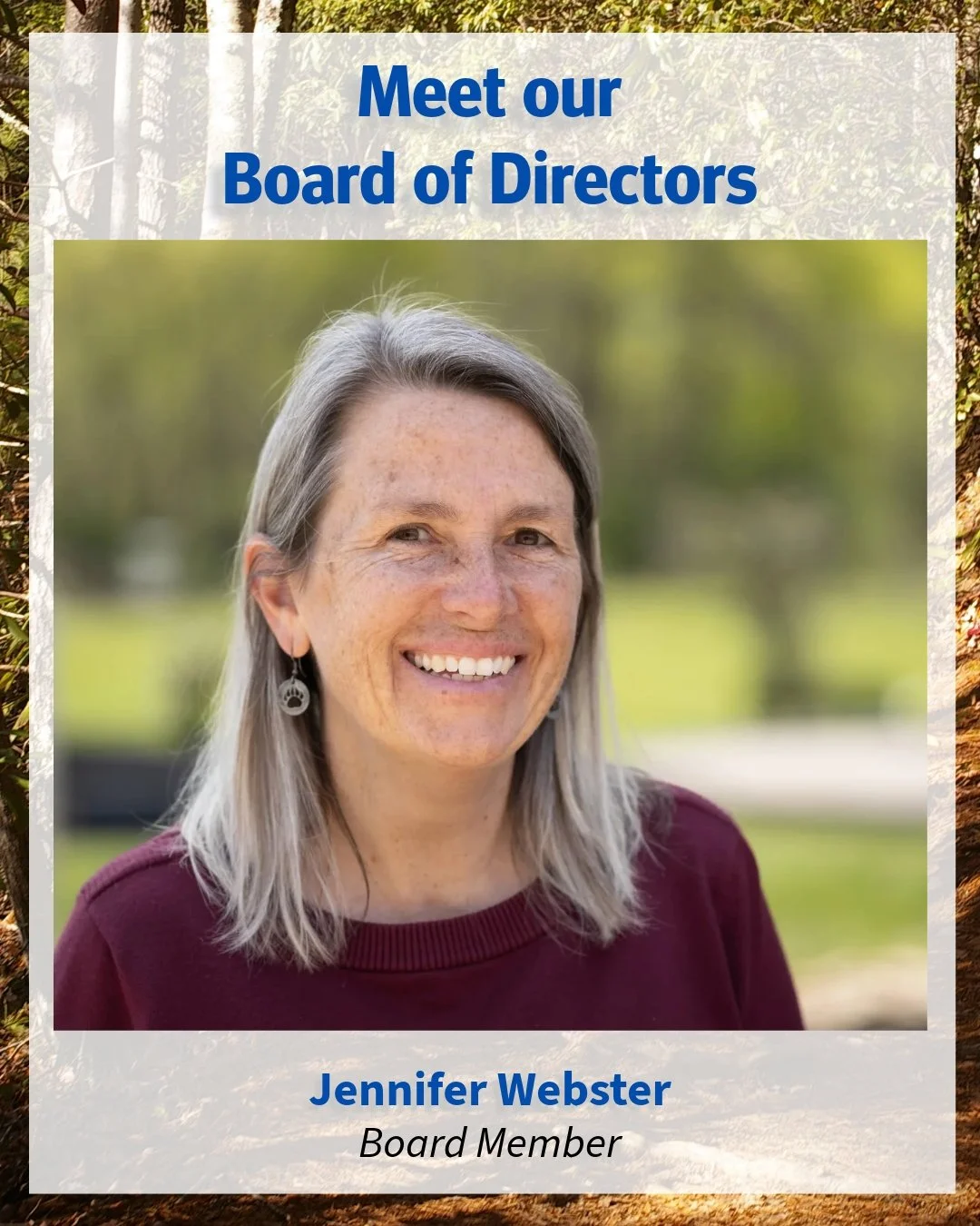 Meet our board member, Jennifer Webster!

Jennifer lives in Walland where she and her family enjoy spending time exploring the Little River. When not playing in the river near home, she works with community members along the Tennessee River in both T