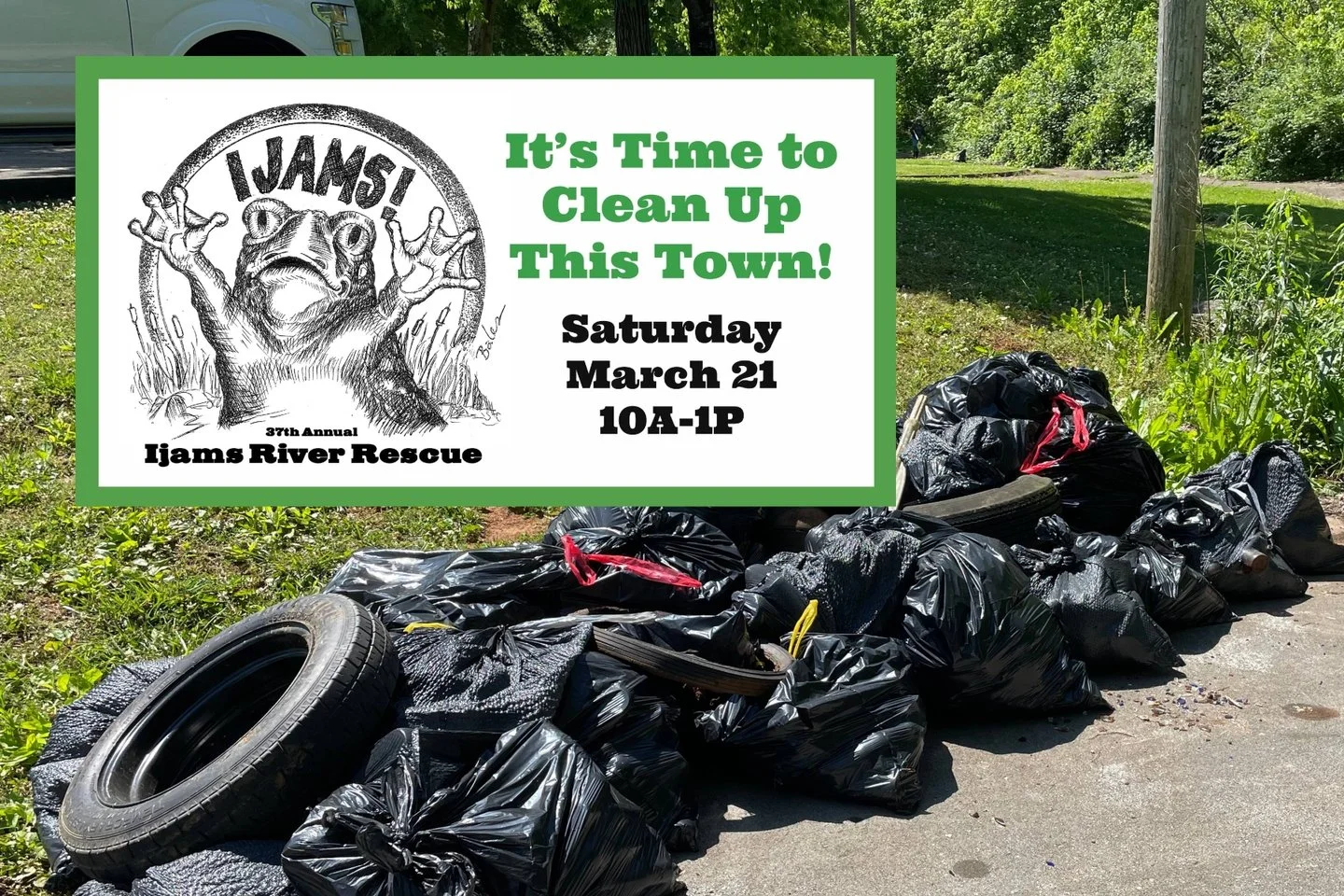 Join us and @ijamsnaturecenter for the 37th annual Ijam's River Rescue! We will be cleaning up a site on our Little River, Coulter's Bridge, in Walland. 
The Knox/Anderson/Blount/Loudon wide cleanup will be happening on Saturday, March 21st from 10am