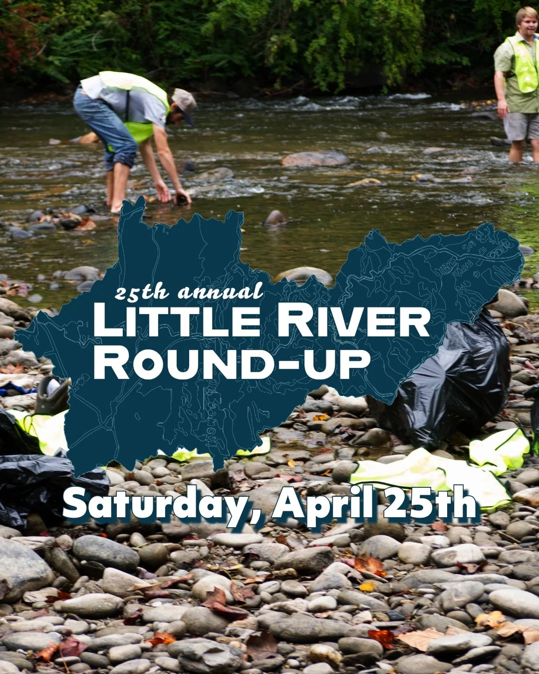 We are so back. ☀️ 🛶 
The best volunteer and community event is making a comeback, and we could not be more excited!

>What is the Little River Round-up?

Little River Round-up started in the early 2000s as a way for volunteers to get together an