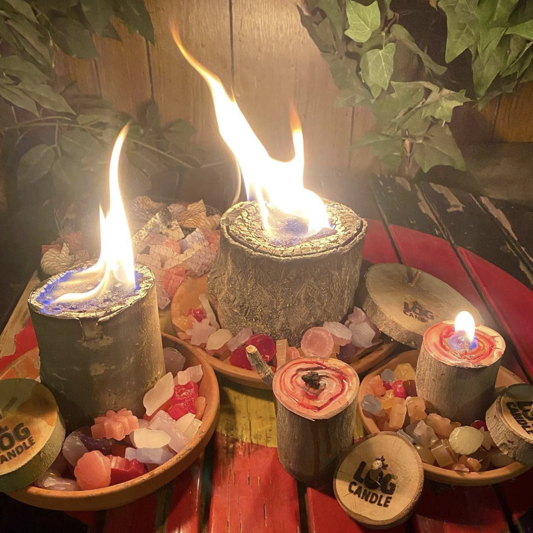 The Log Candle 