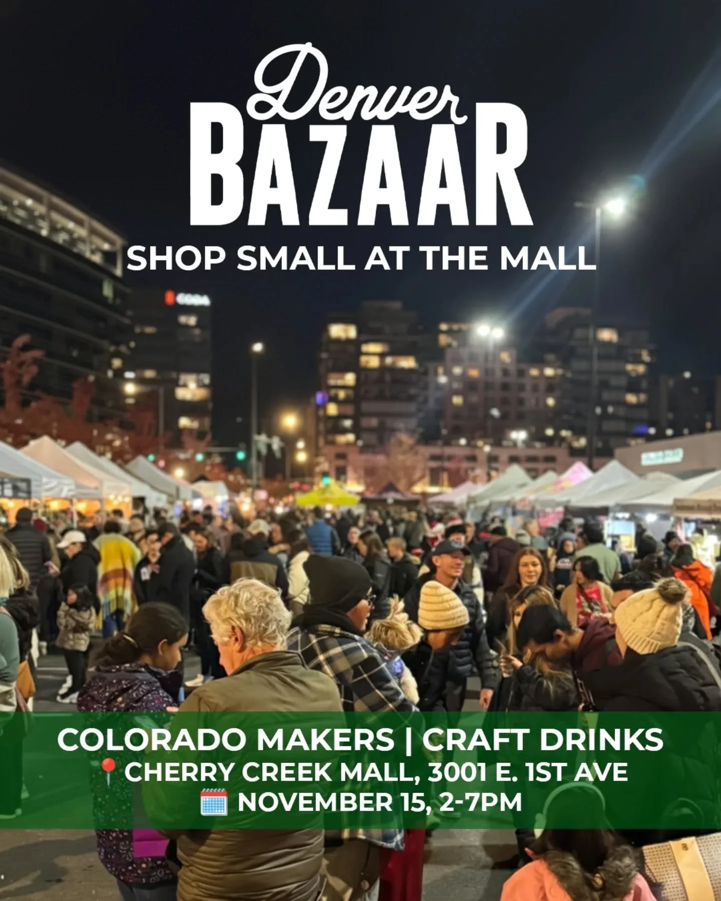 Before the party it's the pre-party! We're bringing craft to the Creek with some of our favorite makers popping up before the big tree lighting.

Hit the market before the main event, grab a drink, and pretend you planned ahead this year.

🎄 RSVP fr