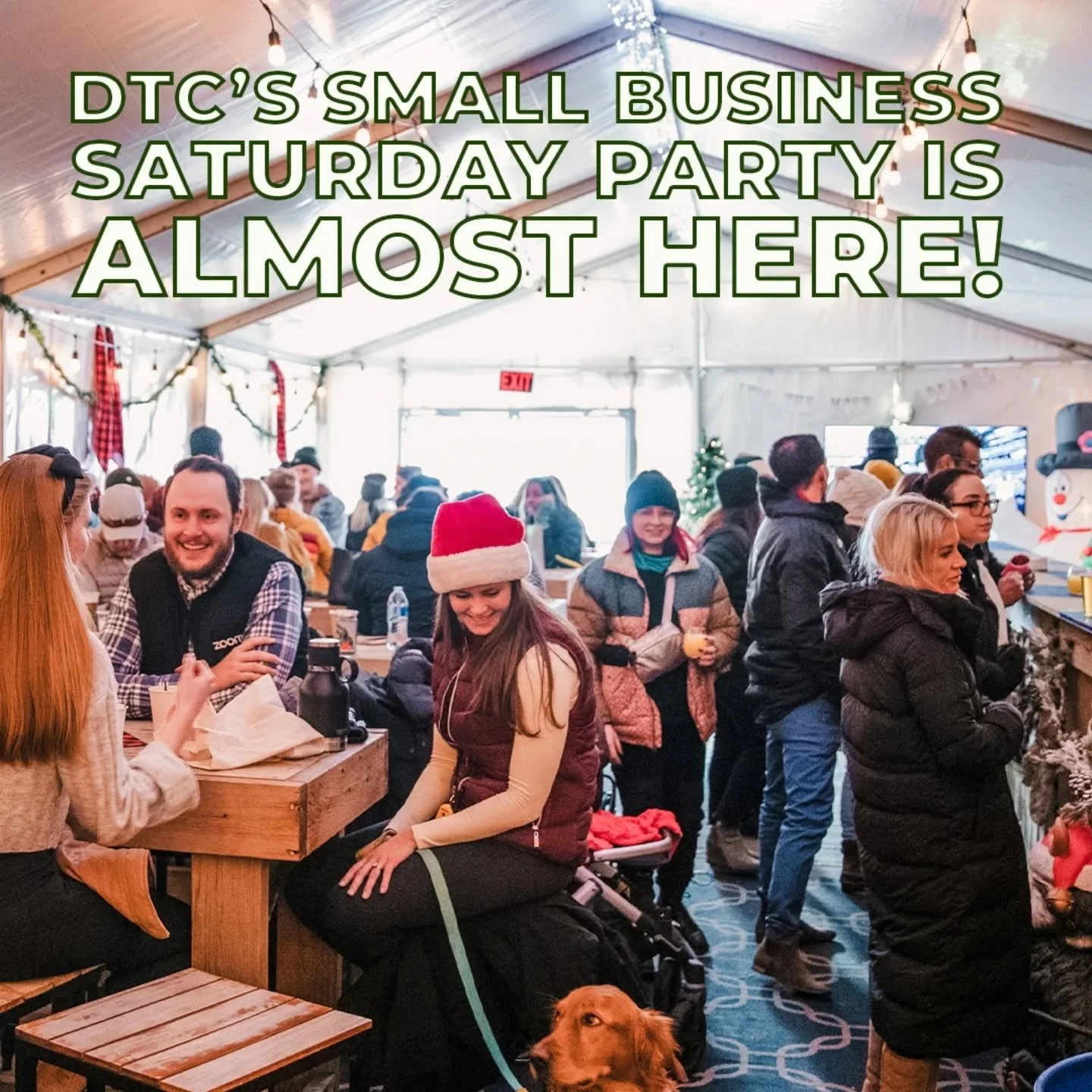 South Denver, this is your Small Business Saturday. Local makers, cozy drinks, and the Reindeer-in-Training parade at 12. Free entry, easy parking, good vibes all day.