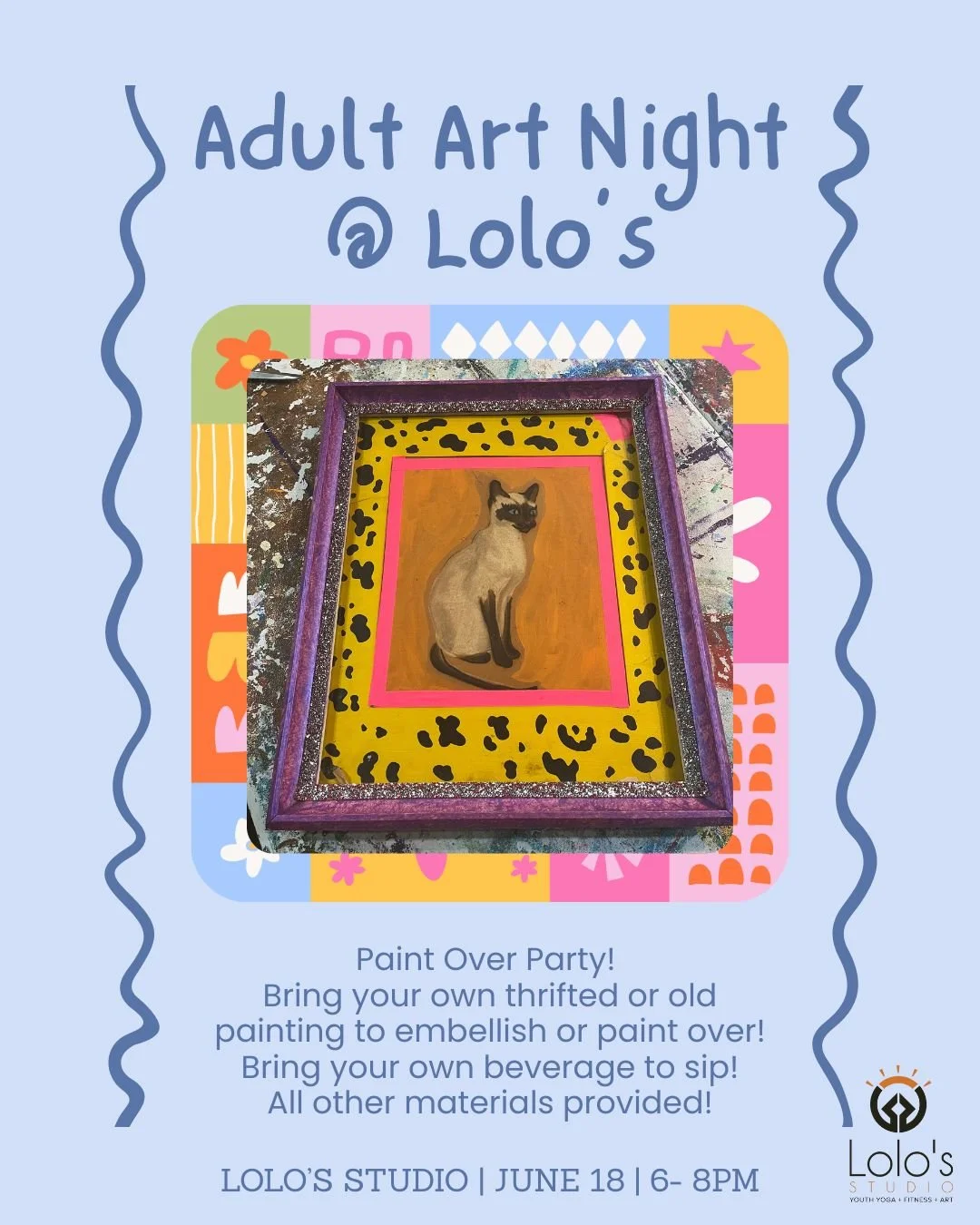 Adult Art Night: Paint Over Party