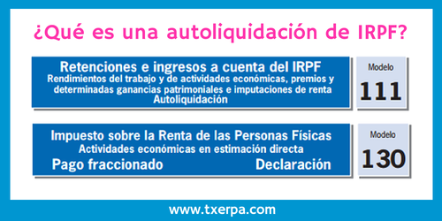 Qué es una autoliquidación de IRPF de autónomo