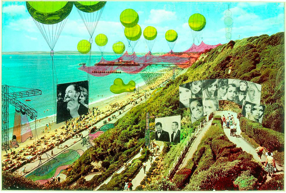  Peter Cook / Archigram, Instant City Visits Bournemouth, 1968. 