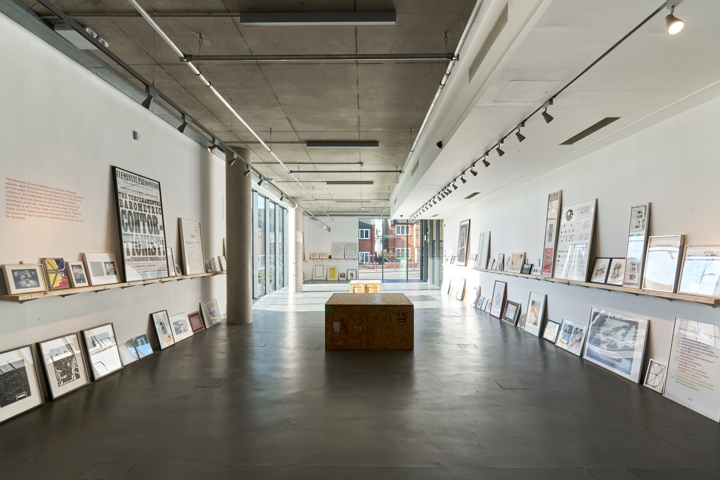 The Serving Library, 2017, Exhibition Research Lab (ERL), Liverpool School of Art and Design.