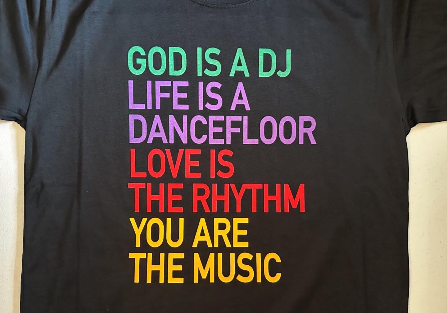 Top Seller
New Shop Addition .
.
God Is A DJ
Life Is A Dancefloor
Love Is The Rhythm 
You Are The Music 
.
Black Short Sleeve Tee 
.
Shop link in bio .
#dj #dance #dancemusic #dancefloor #god #music #dancing #rhythm #tshirt #tshirtdesign #tshirtprint