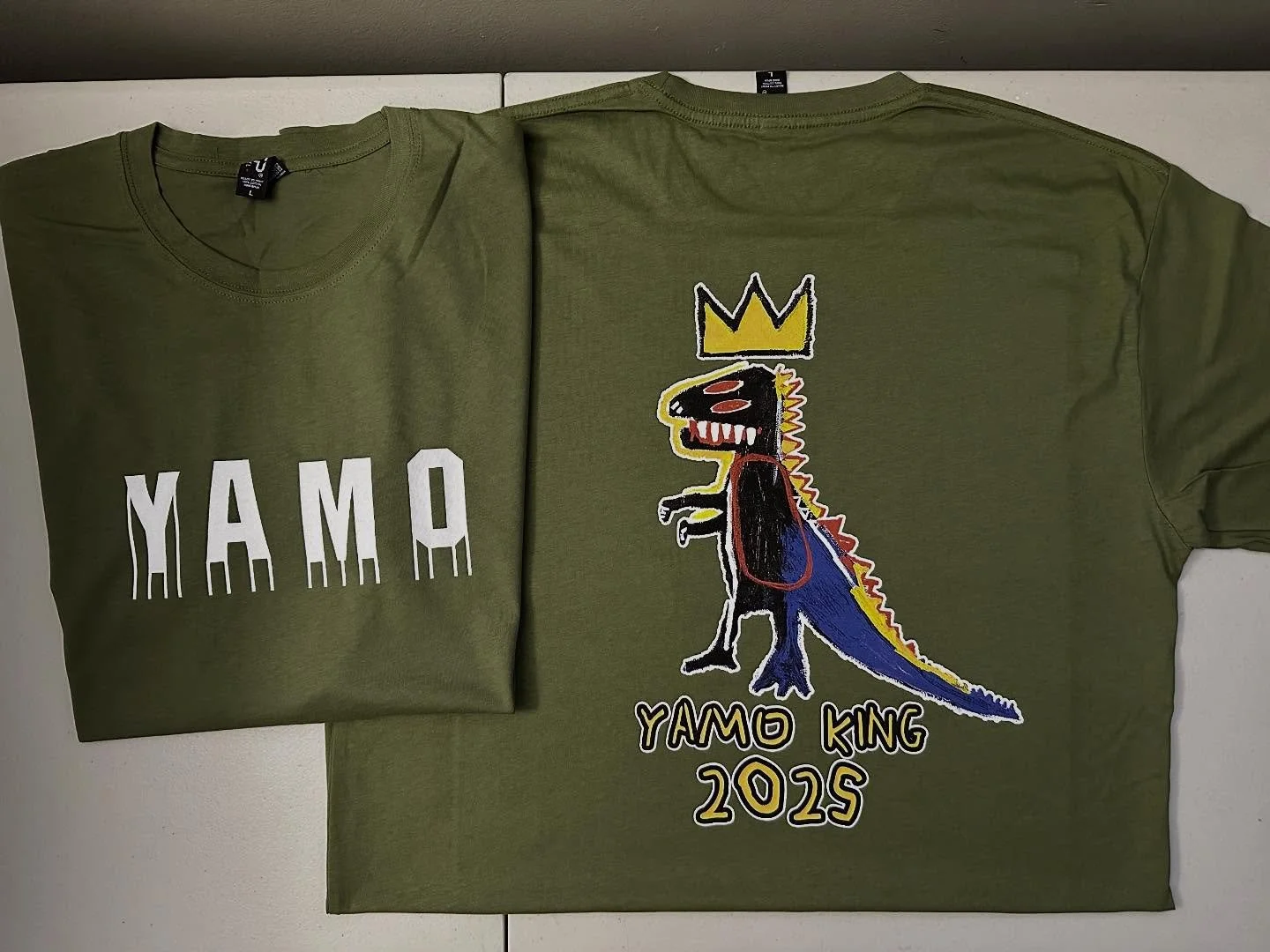 Complete 
YAMO Kings 2025.
.
Limited custom tees for Carney &amp; Herbert :
YAMO Kings 
.
#evanstonillinois #highschooltheatre #eths #evanston @yamoeths #yamo #wildkits @ethsfinearts #basquiat