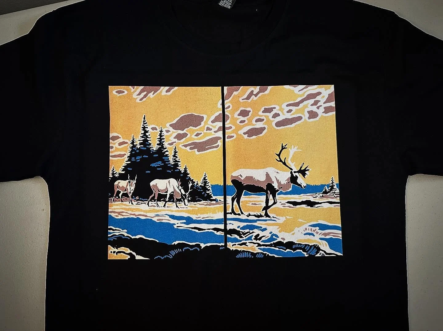 20% Sale Continues 
North American Animals : Caribou
Black short sleeve tee 
.
#smallbusinessowner