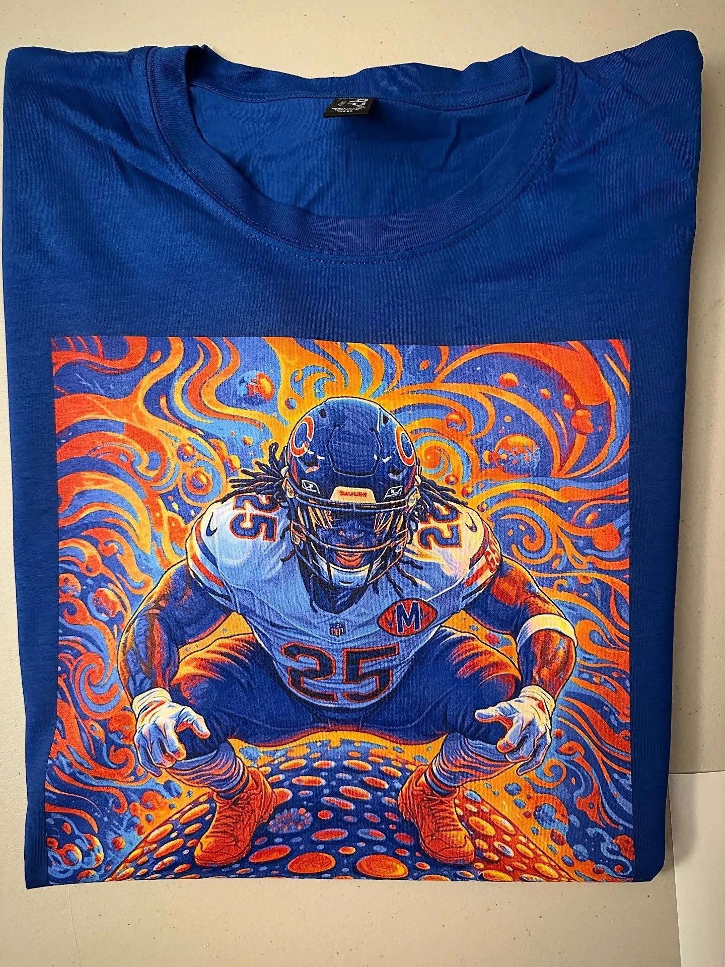 Monangai On A Fungi 
Royal Blue Tee
.
New Shop Addition 
Link in bio
.
#chicago #chicagobears #bears #bearsnation #kylemonangai