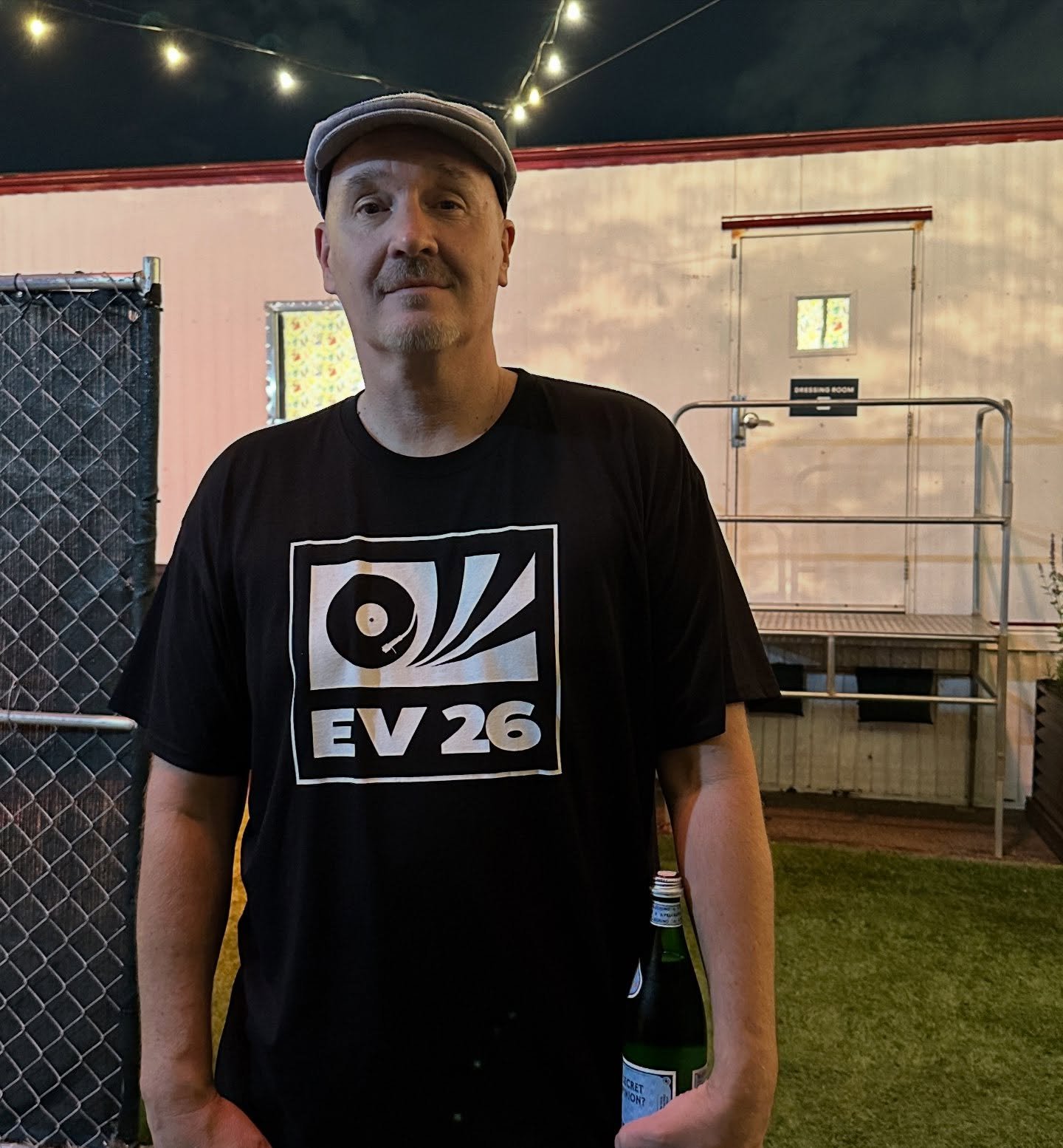 Merlo @solartropics rocking the EV26 World Cup Turntable Tee post show Chicago. 
.
Because this is a business account, I am unable add his music to this post - please head on over and give Merlo a follow/visit.  While many know him as the Bass player