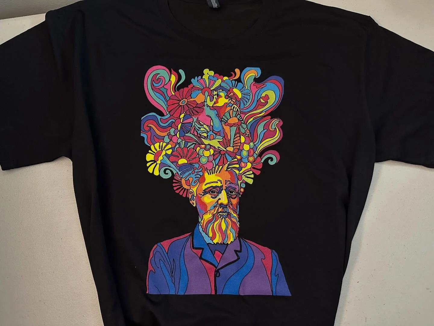 Printed &amp; Shipped

The Overthinker 
Black Short Sleeve Tee 

https://goaheadmerch.com/recent-additions/the-overthinker-tshirt
