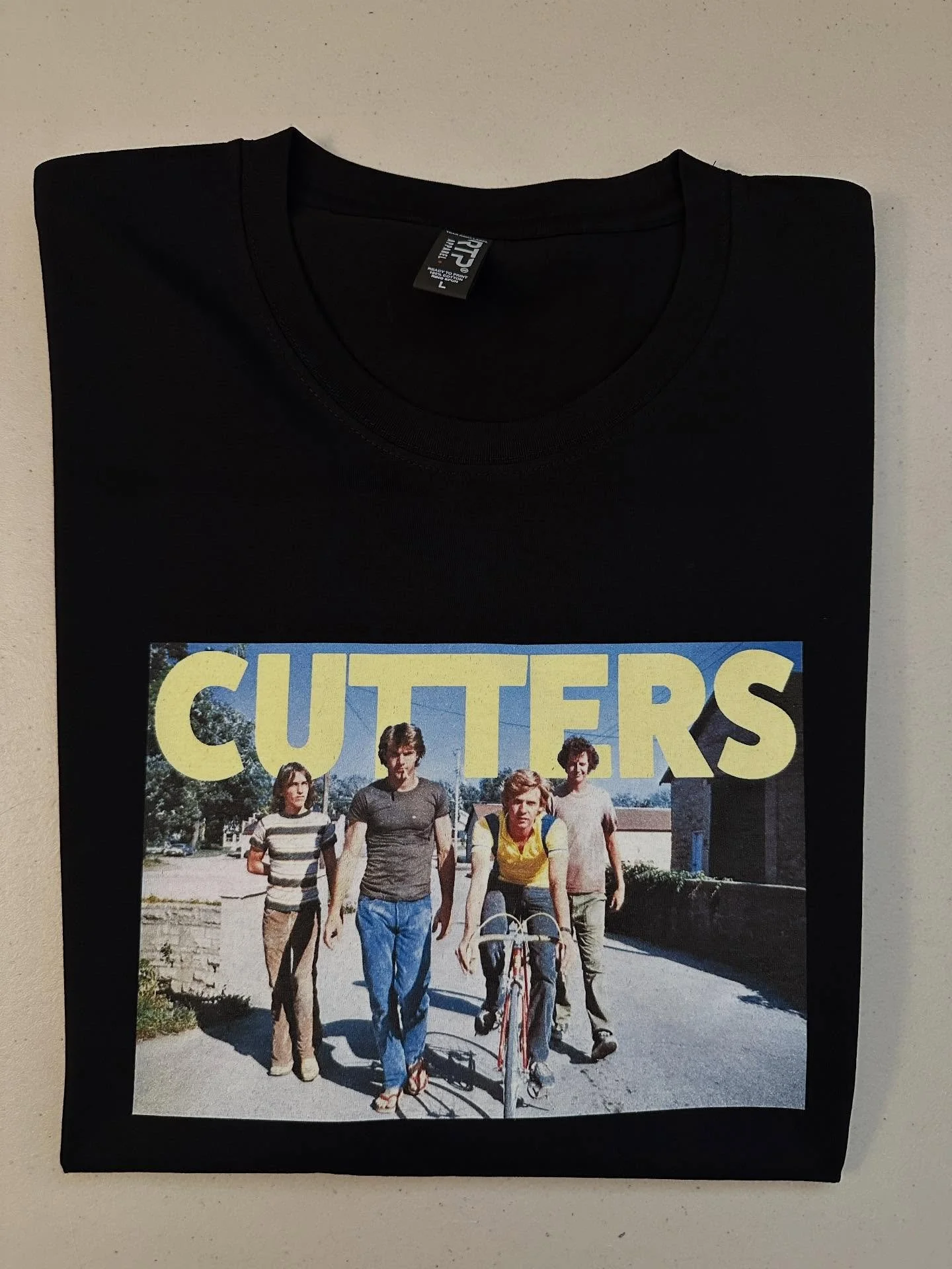 Cutters 
Breaking Away (1979) Custom 
Black Short Sleeve Tee