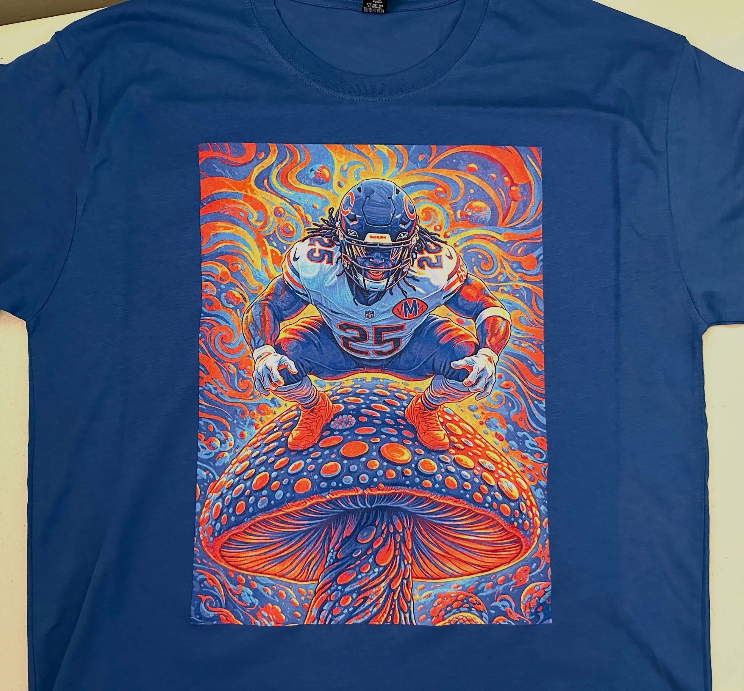 Monangai On A Fungi 
Royal Blue Tee 
.
#kylemonangai #bears #tshirtdesign