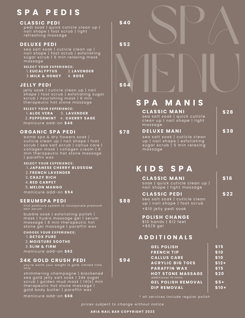 Nail Spa — aria nail bar premier nail salon, hayward ca