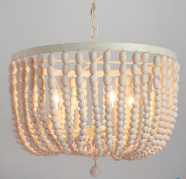 Wood bead chandelier from World Market