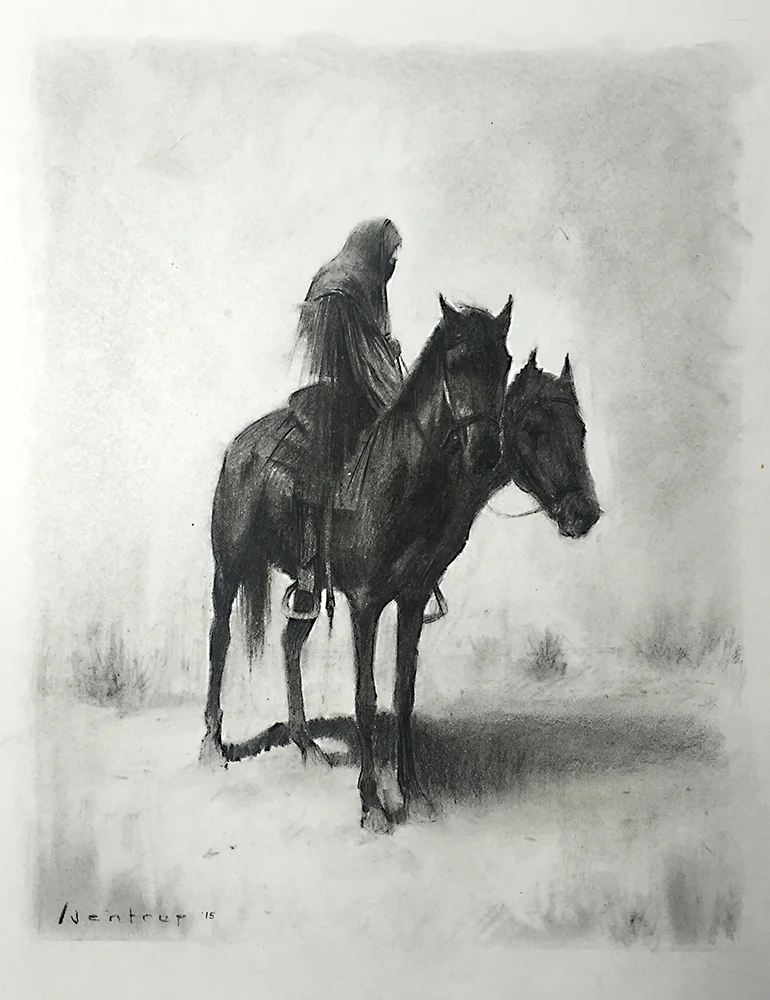 'Fugue' Charcoal, 2o14