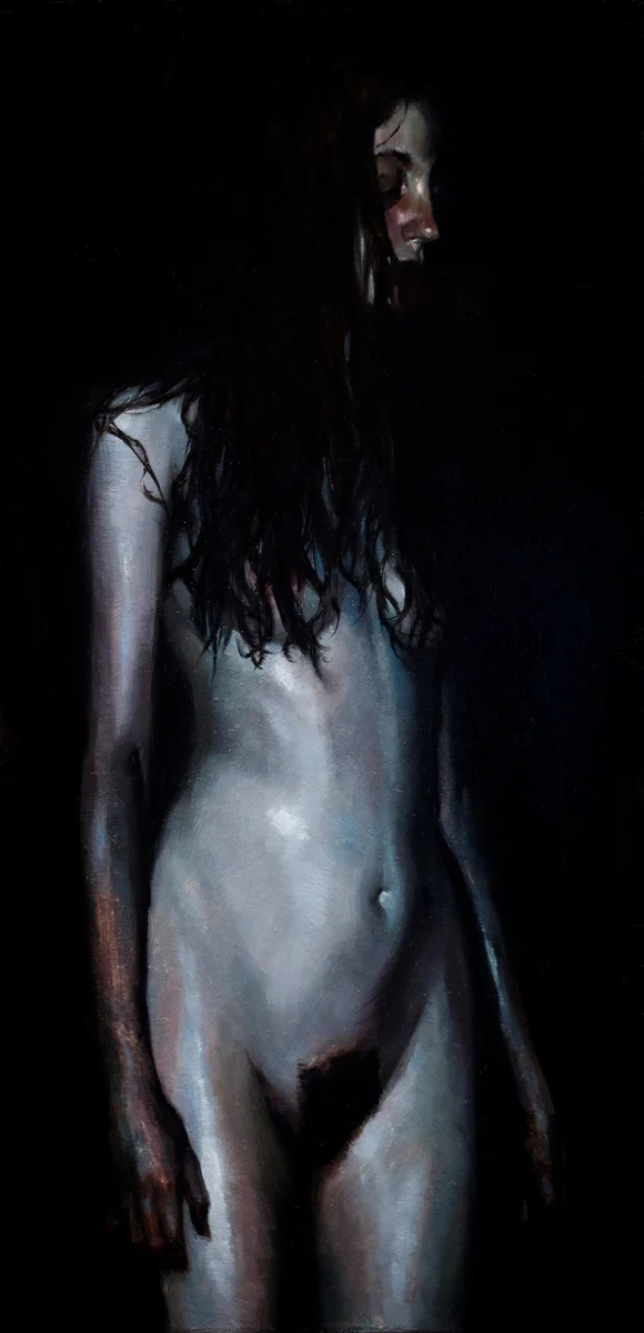 'Bathe Nocturna' 12x24 inches, oil on canvas 2o13