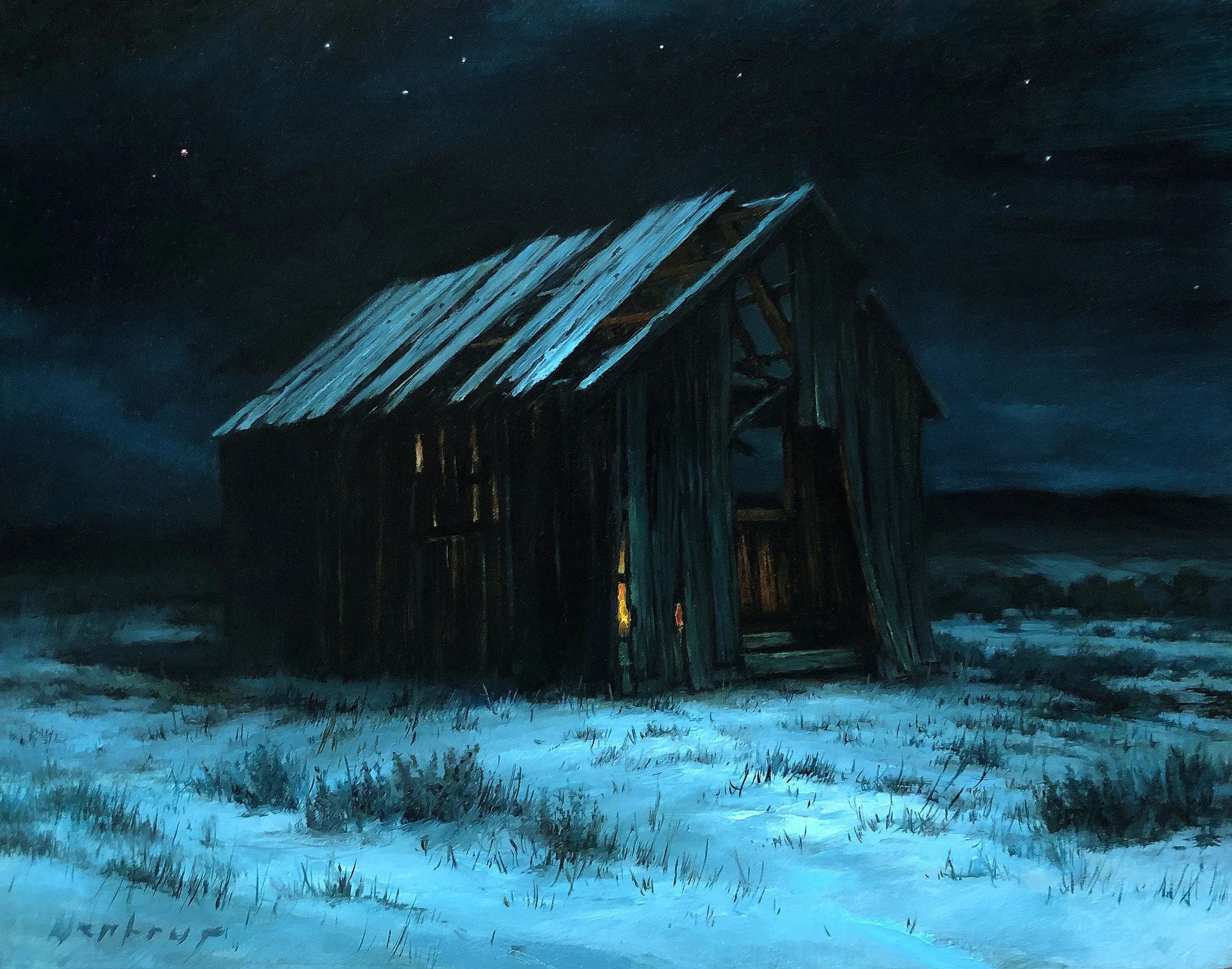 'Bitter Respite' 8x10 inches, oil on panel. (sold)
