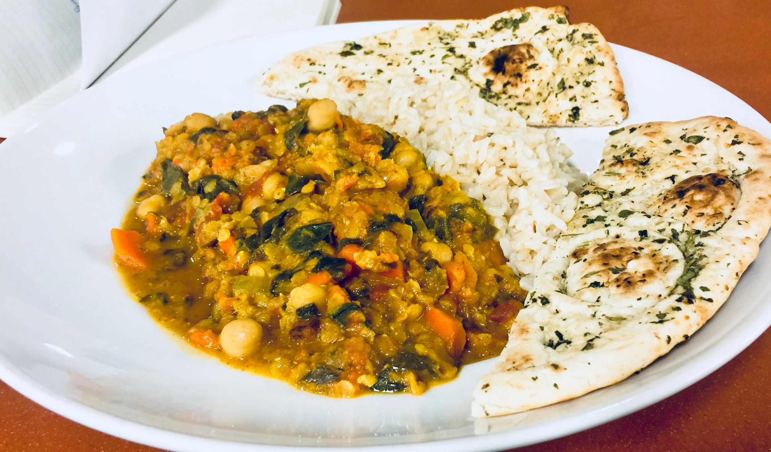 Amidst my daughter's ballet rehearsals for The Nutcracker last week, with in-laws in town and the house in chaos, I took myself out for a quiet lunch alone. I ate this and read a book. 