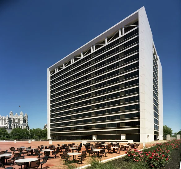 Figure 7: Marshak Science building where the acceleration measurements were made on several of the elevators. Image courtesy of www.rsdeng.com