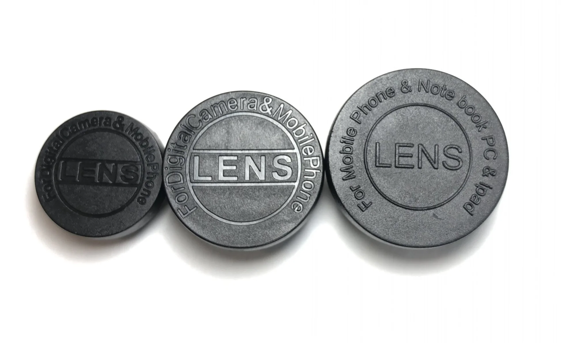 Figure 3: My three main lenses (from left): 15x macro, 0.6x wide-angle, 0.4 wide-angle/20x macro.