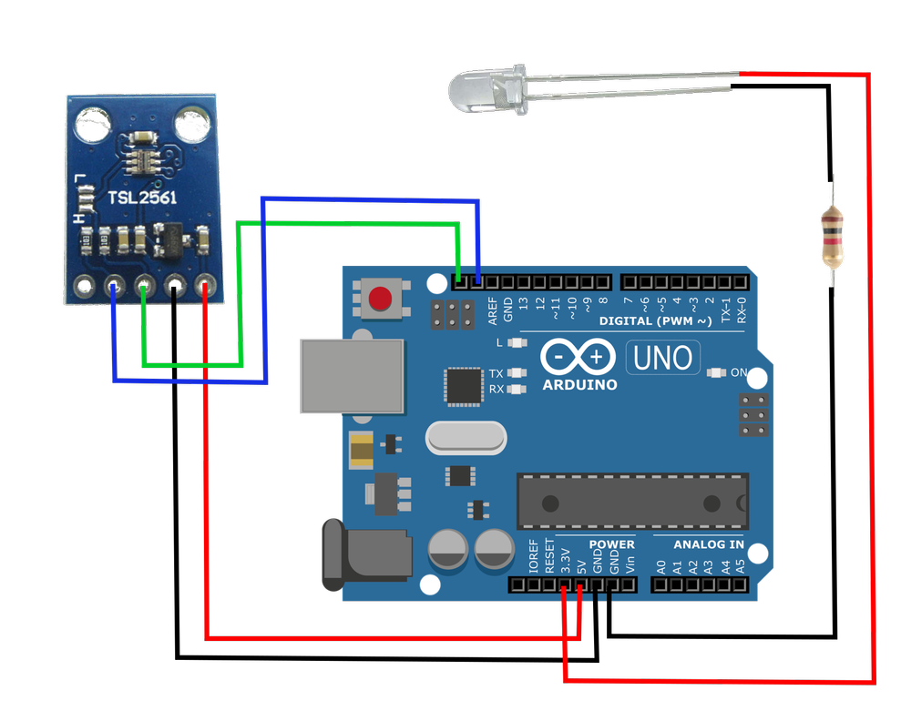 Arduino Light Sensor - TSL2561 and Experiments with Infrared and ...