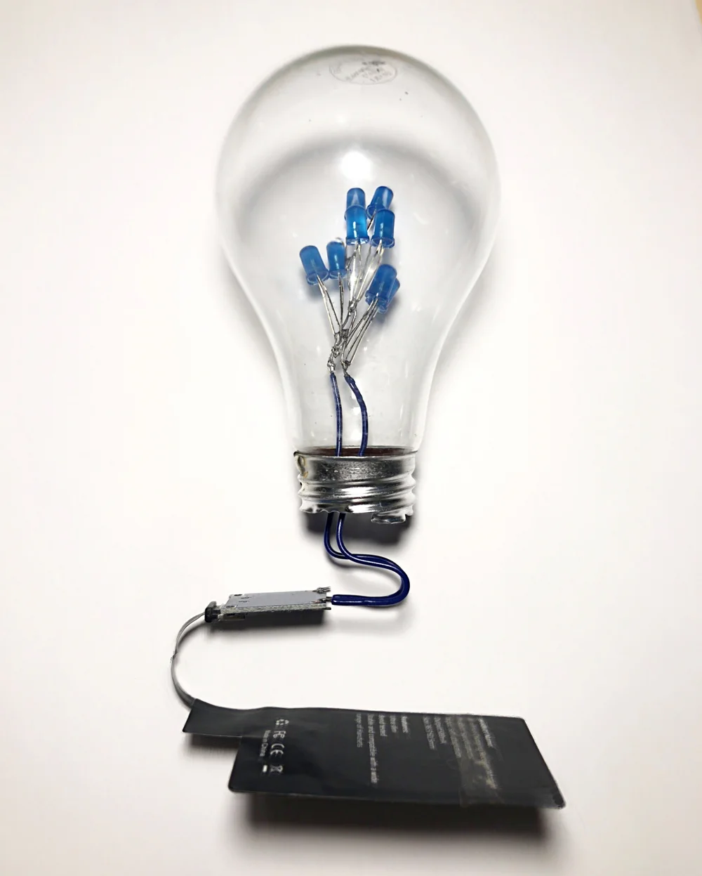 Induction-Powered Wireless LED Light Bulb Using Qi Charger Parts ...