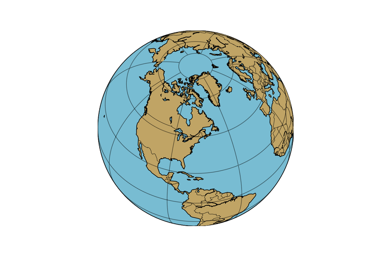 How to Create a Rotating Globe Using Python and the Basemap Toolkit ...