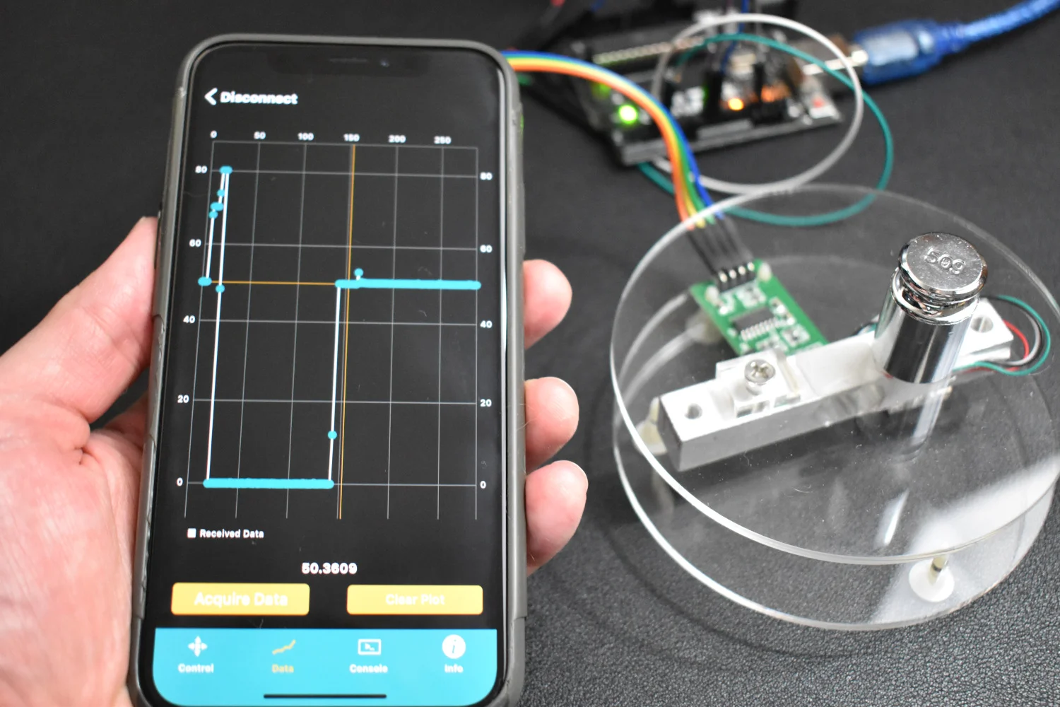 Smartphone Arduino Weighing Scale with Load Cell and HX711