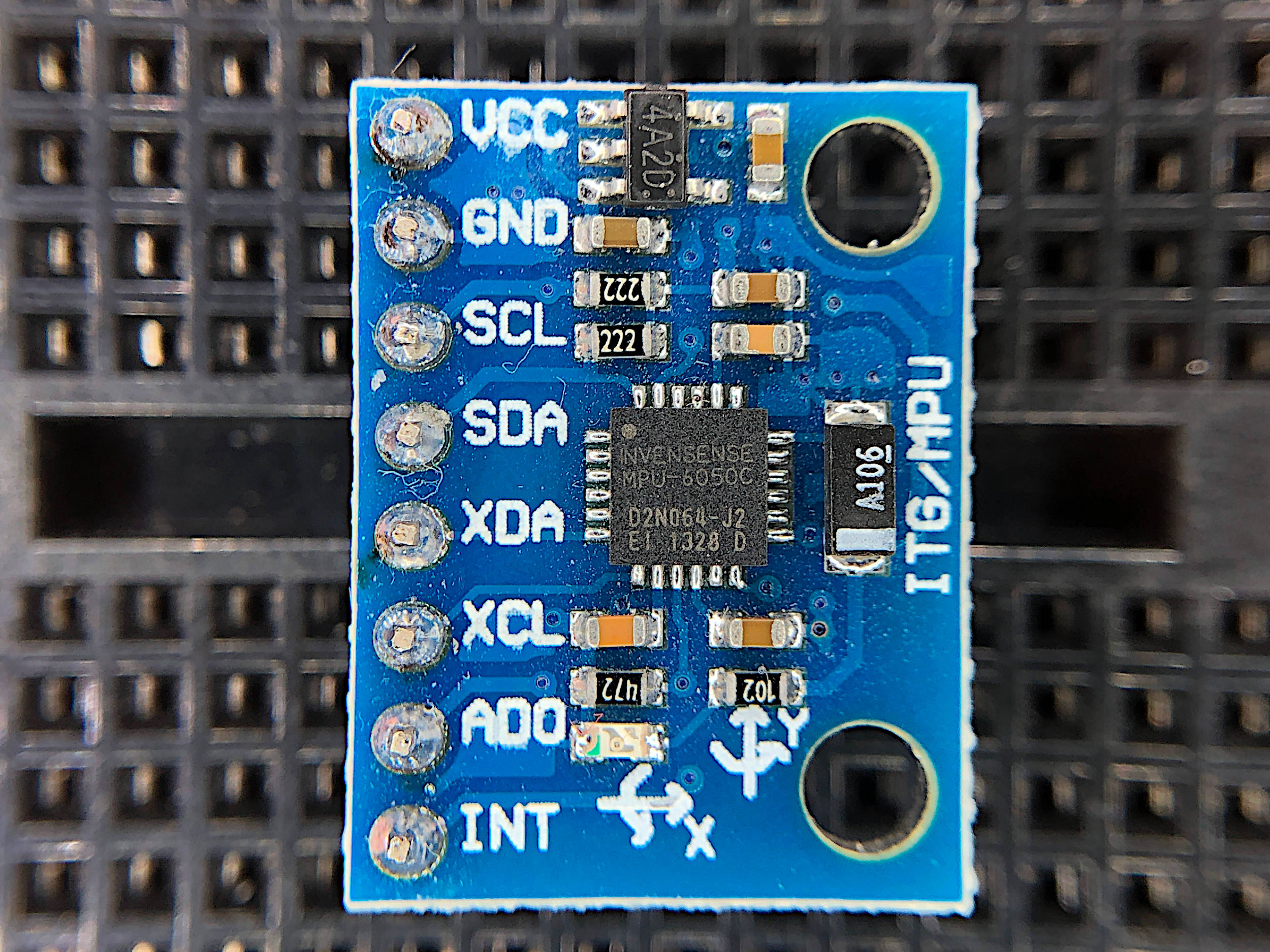 2PCS MPU 6050 MPU-6050 Module 3 Axis Gyroscope+Accelerometer Module for Arduino 