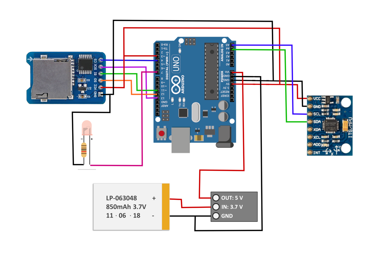 MPU6050 Arduino High-Frequency Accelerometer and Gyroscope Data Saver ...