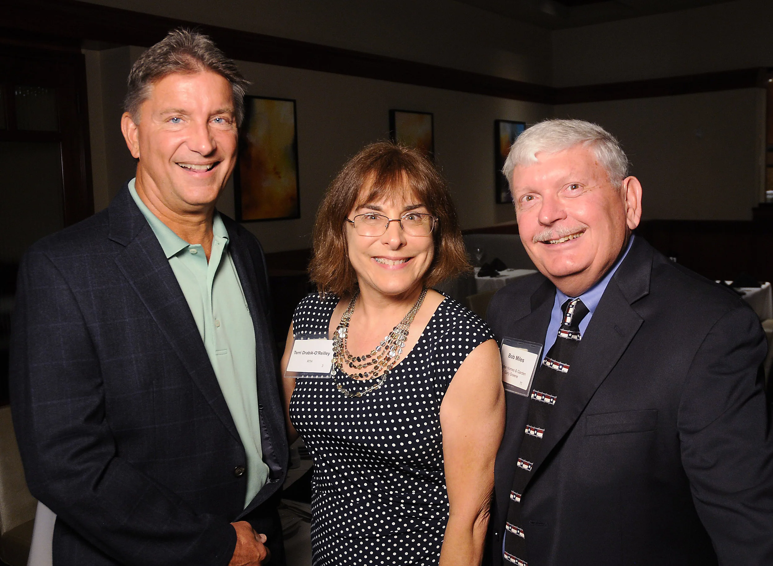  From left: Gene Fisseler, Terri O'Reilley and Bob Miles 