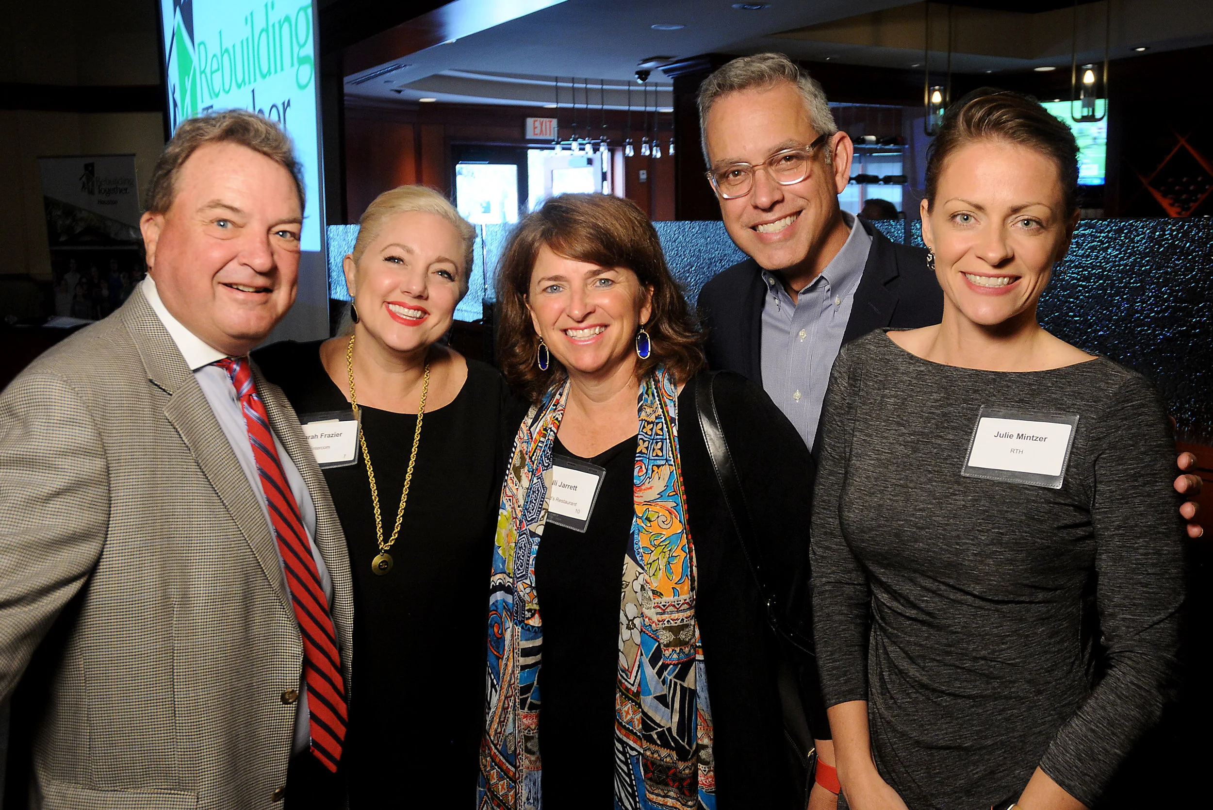  From left: Jim Pogge, Sarah Frazier, Alli Jarret, Ruben Dominguez, and CofS Julie Mintzer 