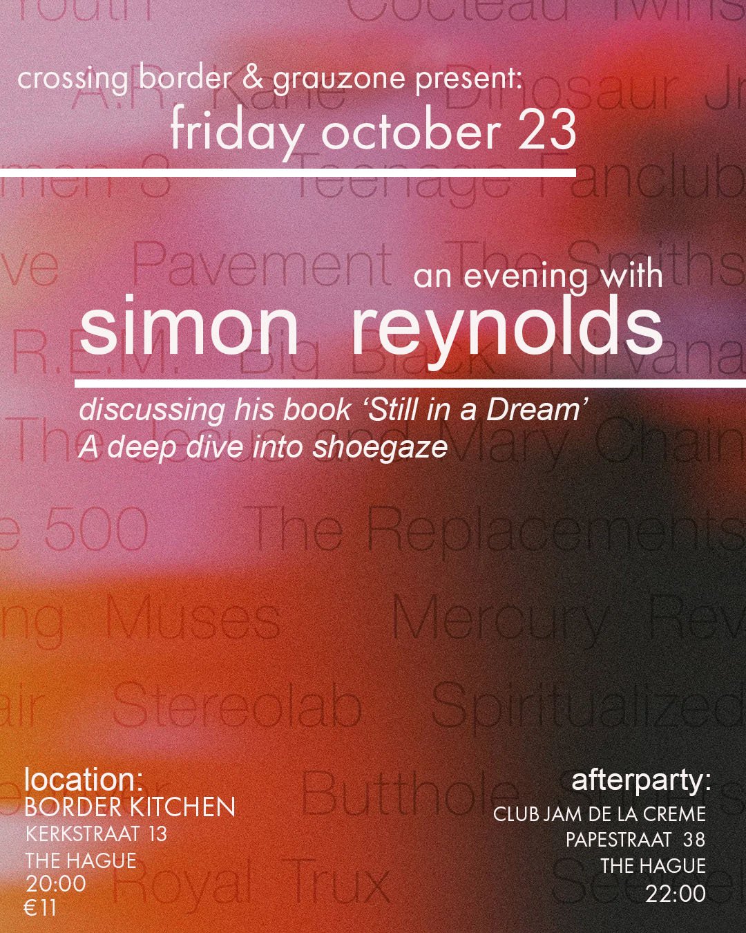 Grauzone x Crossing Border present: Simon Reynolds