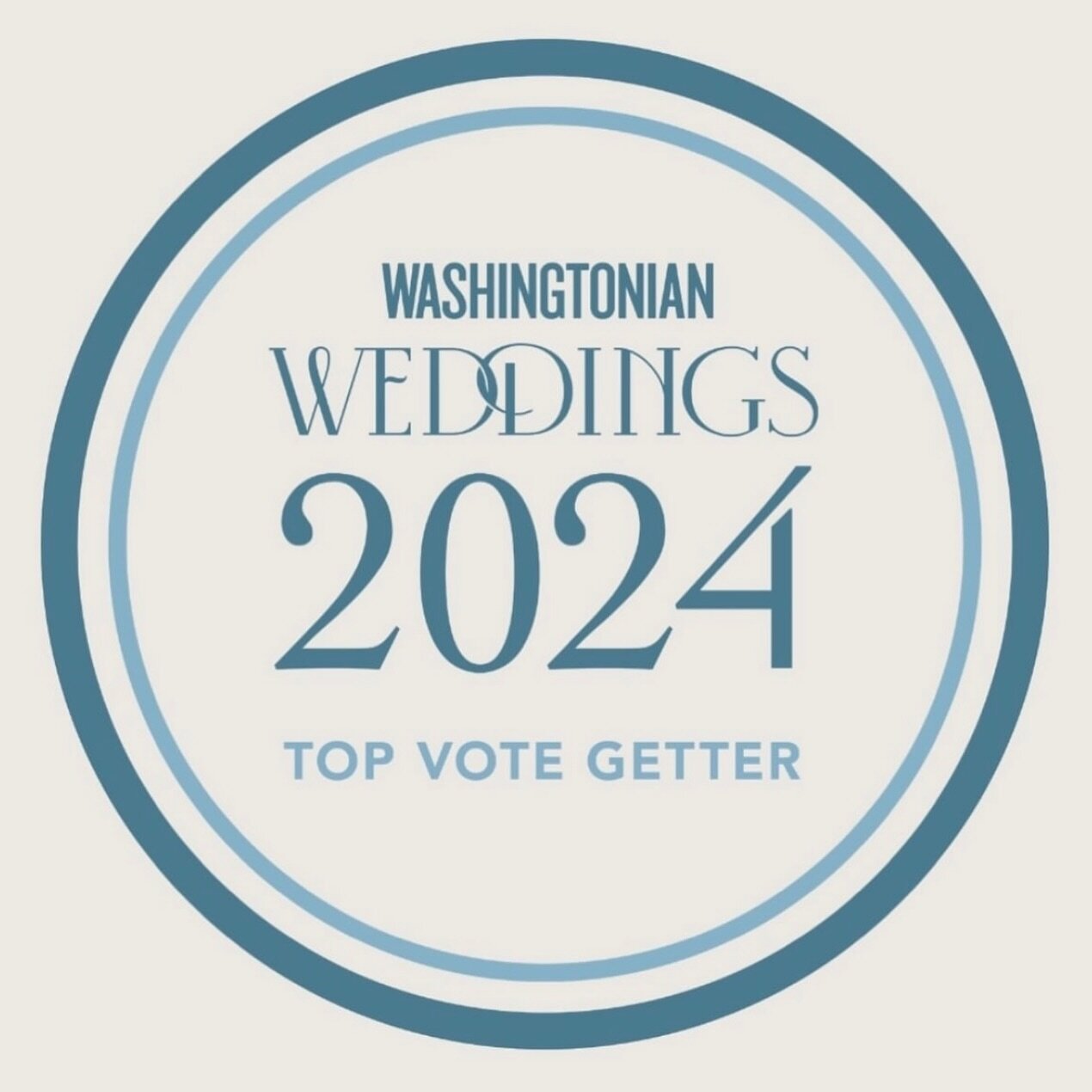 Grateful and honored to be named a Top Vote Getter in @washingtonianweddings! This year marks our 25th year being voted into the guide, all thanks to the support of our industry peers. Cheers! 🍾