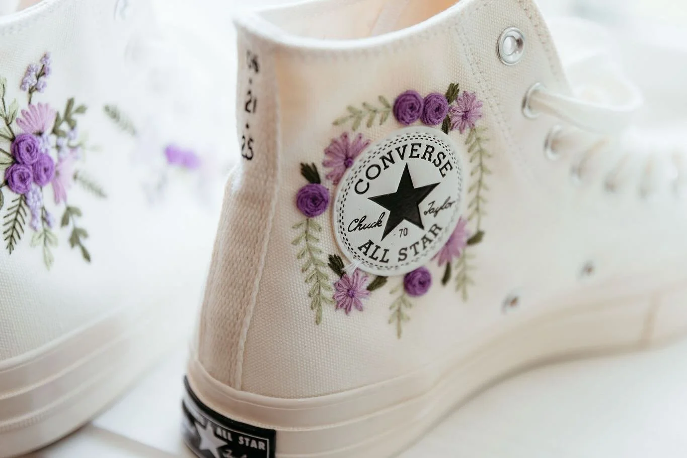 A moment for the best reception shoes 💜