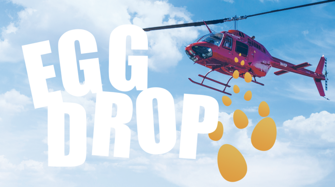 Eggs dropped from the sky?