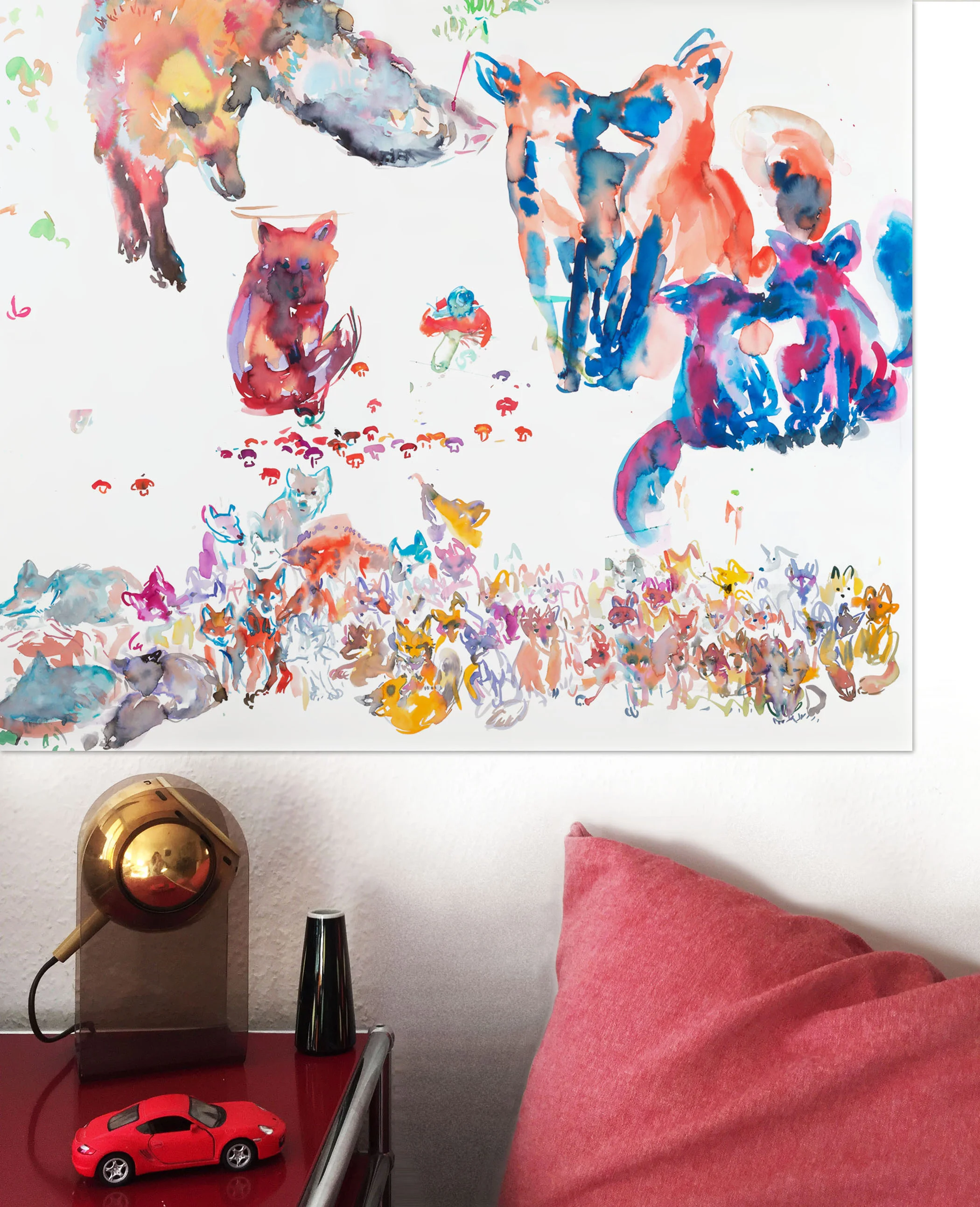 Copy of baby foxes kids room detail