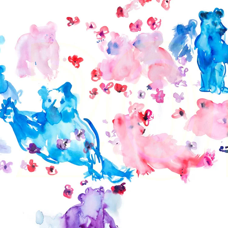 Copy of bears mural art detail